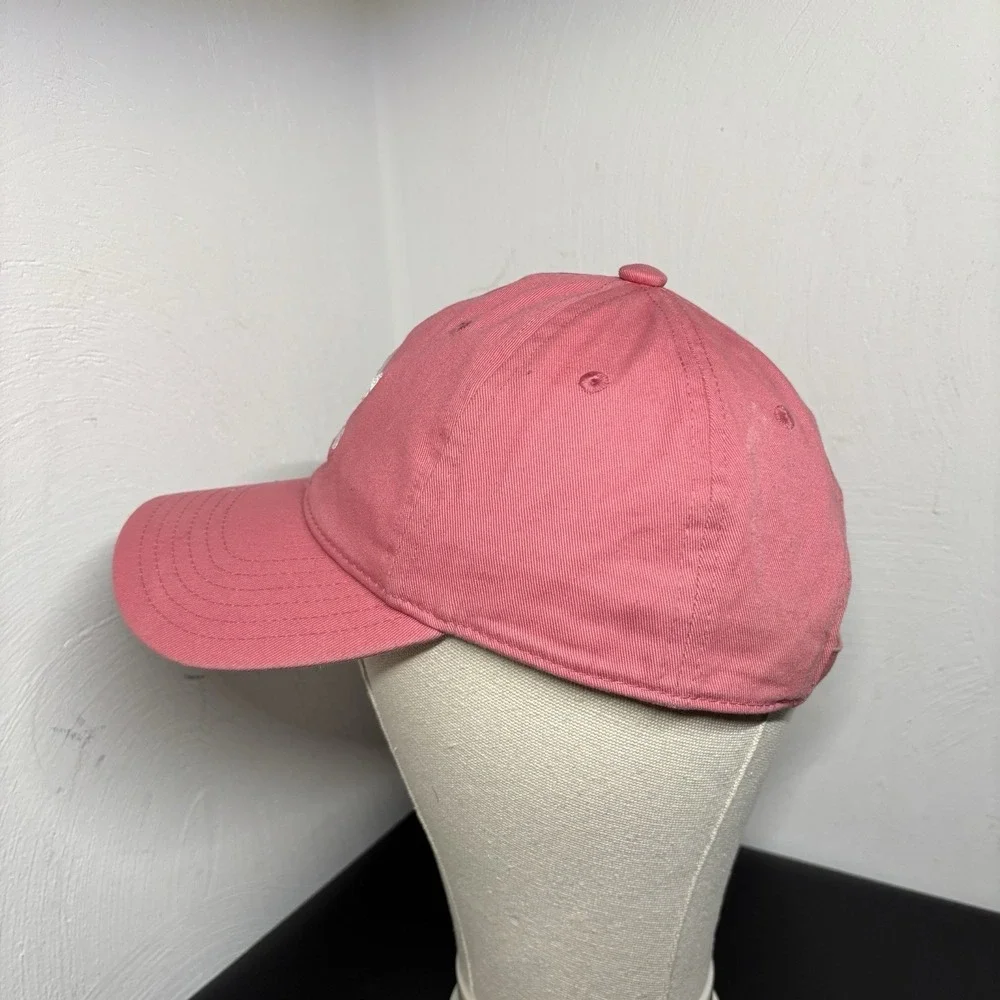 Adidas Pink Hat Embroidered Logo Women's Athletic Cap Adjustable Strap‎ Back